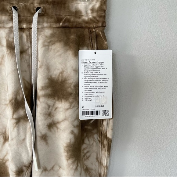 New Lululemon Warm Down Joggers - Picture 3 of 8